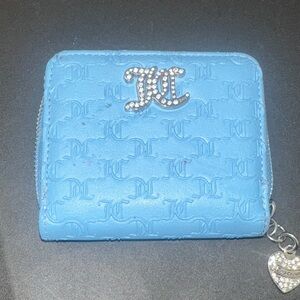 Juicy Couture Light Blue Embossed Card Holder